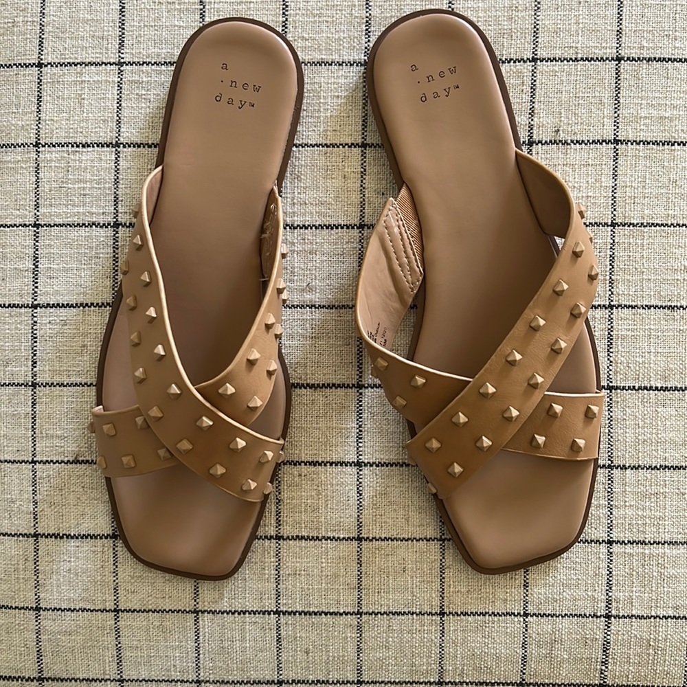 A New Day Nude Studded Sandals